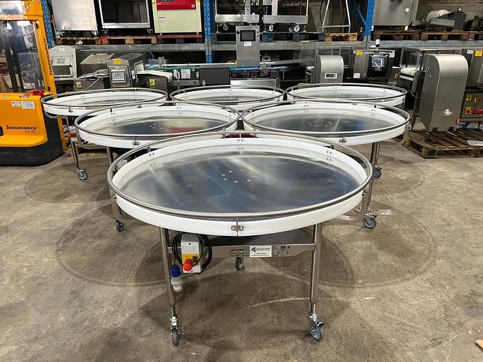 Brand new stainless steel rotary table for food processing and packing 